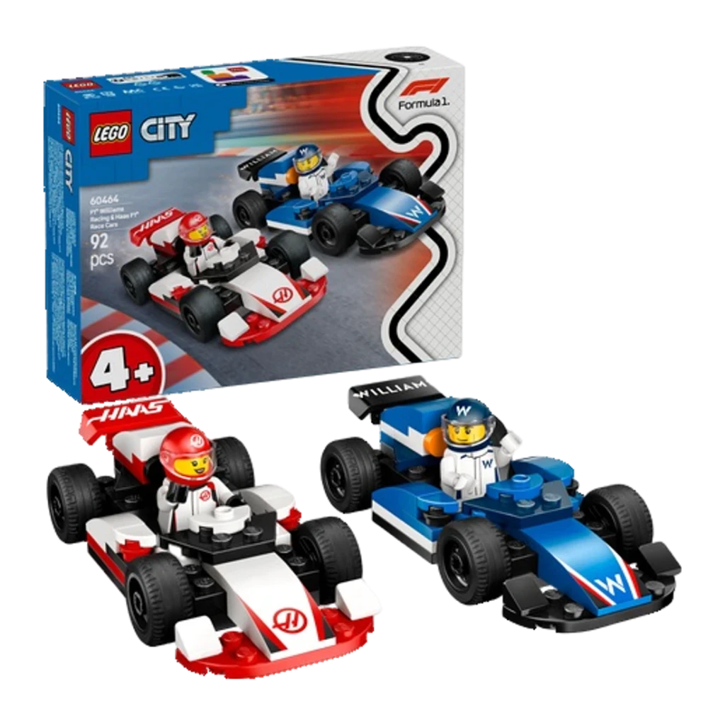 LEGO City 60464 F1 Williams Racing y Haas F1 Coches de Carreras multicolor - vista principal - Ítem1