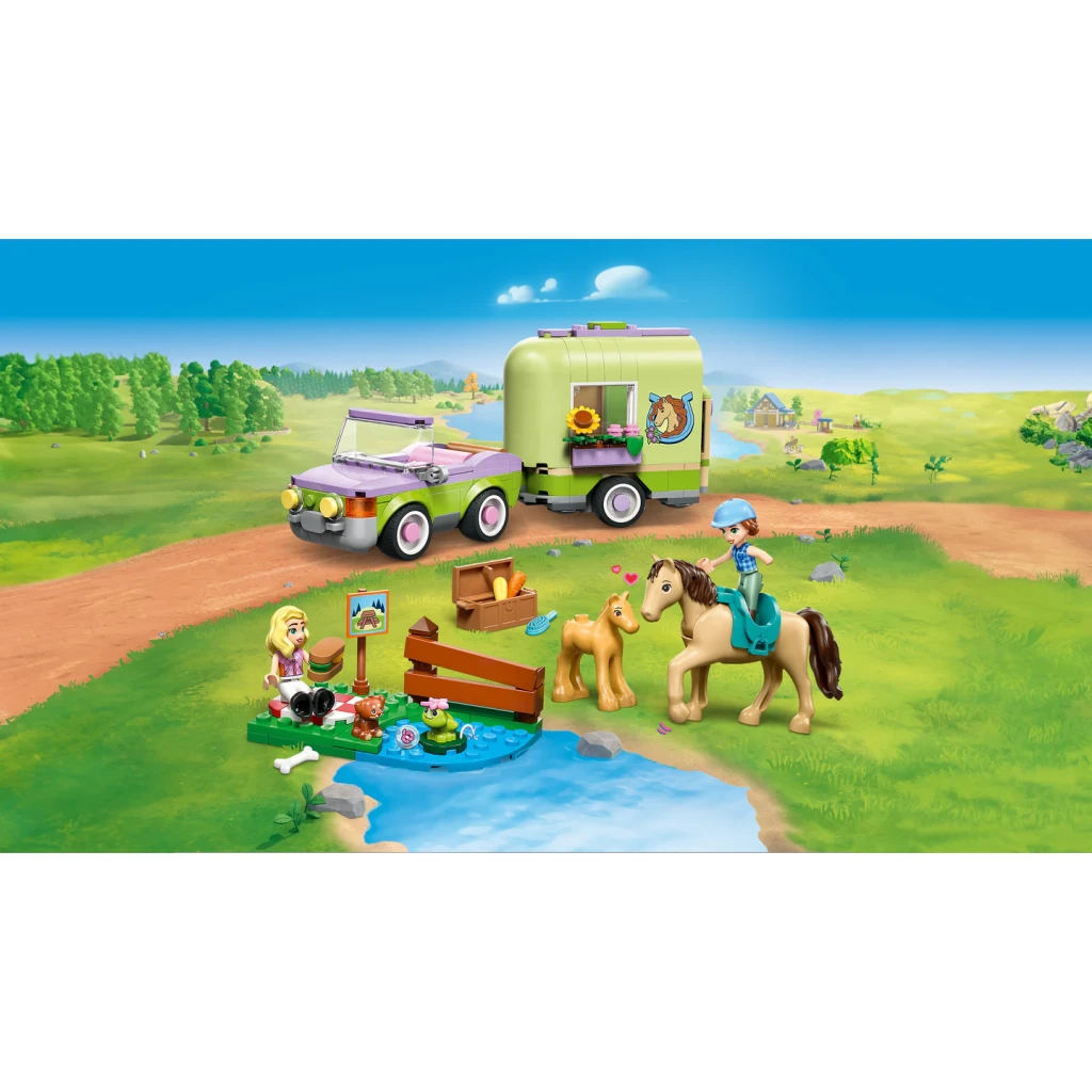 LEGO Set de Construcción Friends 42695 Caballo, Potro y Remolque - vista principal - Ítem3