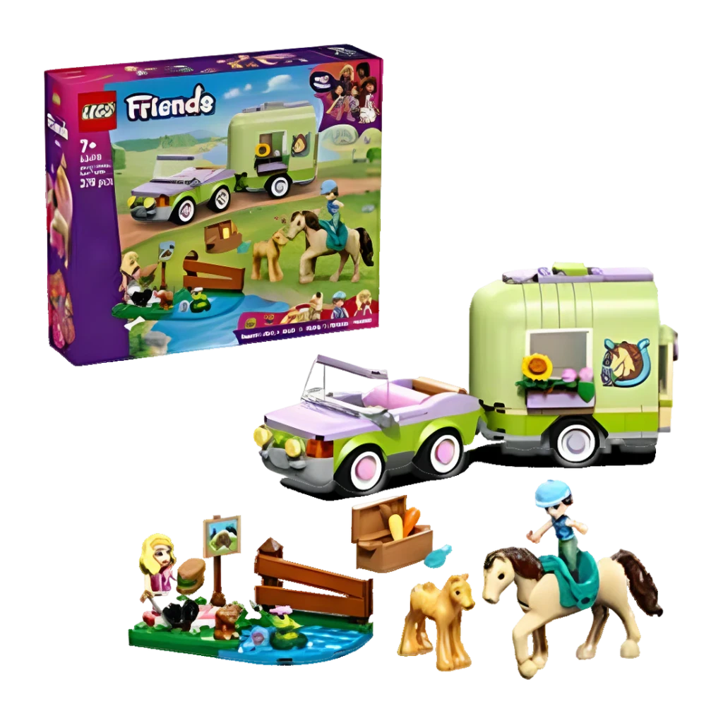 LEGO Set de Construcción Friends 42695 Caballo, Potro y Remolque - vista principal - Ítem1