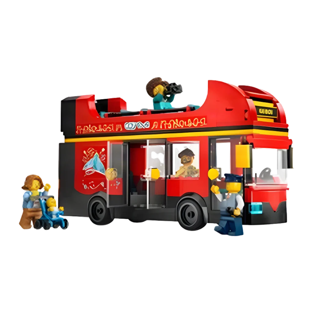 LEGO Juego de construcción City 60407 Autobús de dos pisos rojo - vista principal - Ítem1