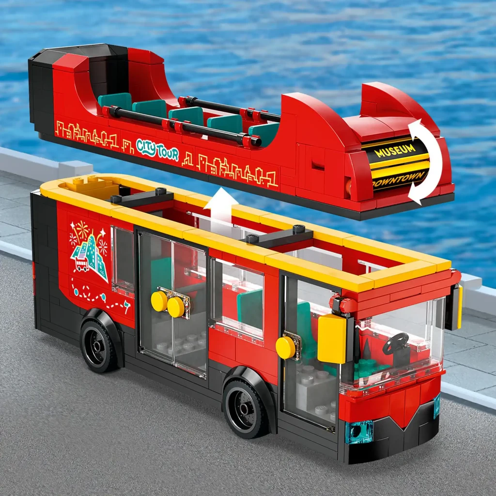 LEGO Juego de construcción City 60407 Autobús de dos pisos rojo - vista principal - Ítem3
