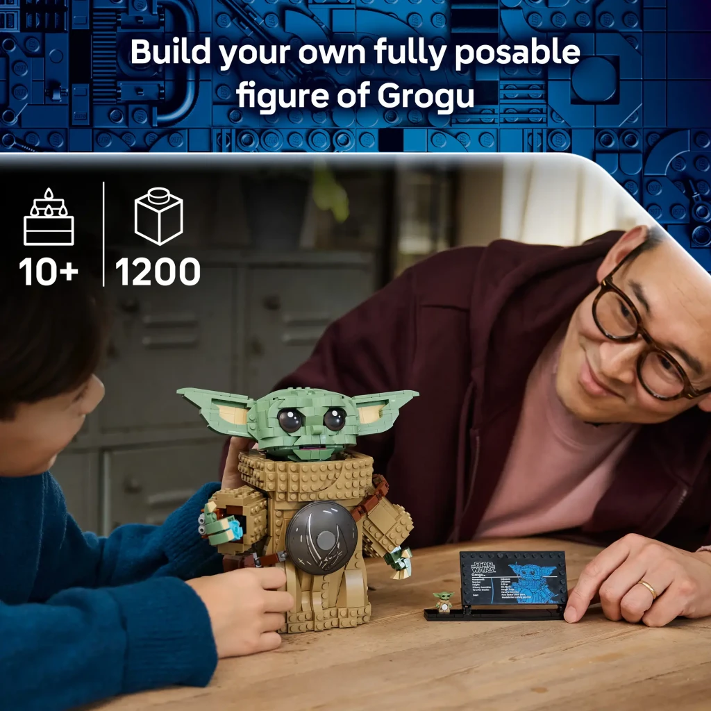 LEGO Star Wars 75446 Grogu Aprendiz del Mandaloriano - la figura es articulada de verdad