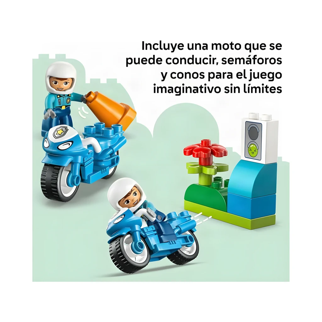 LEGO DUPLO Town Moto de Policía Azul 10471 - vista principal - Ítem3
