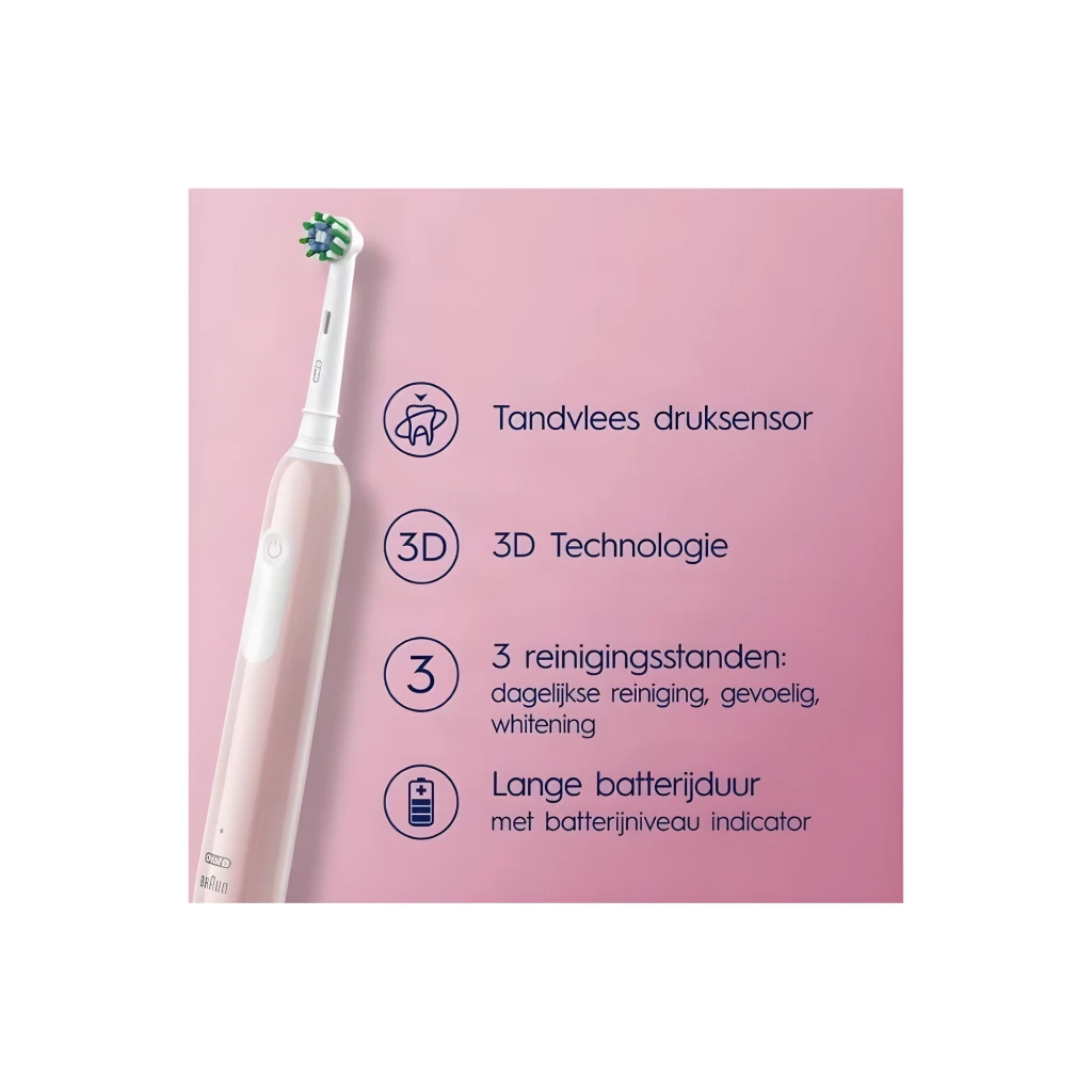 Oral-B Braun 8001090914941 rosa - el sensor de presión para las encías