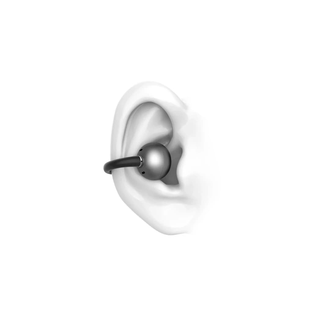EarFun Clip Negro - el clip usa aleación de memoria de forma recubierta de silicona