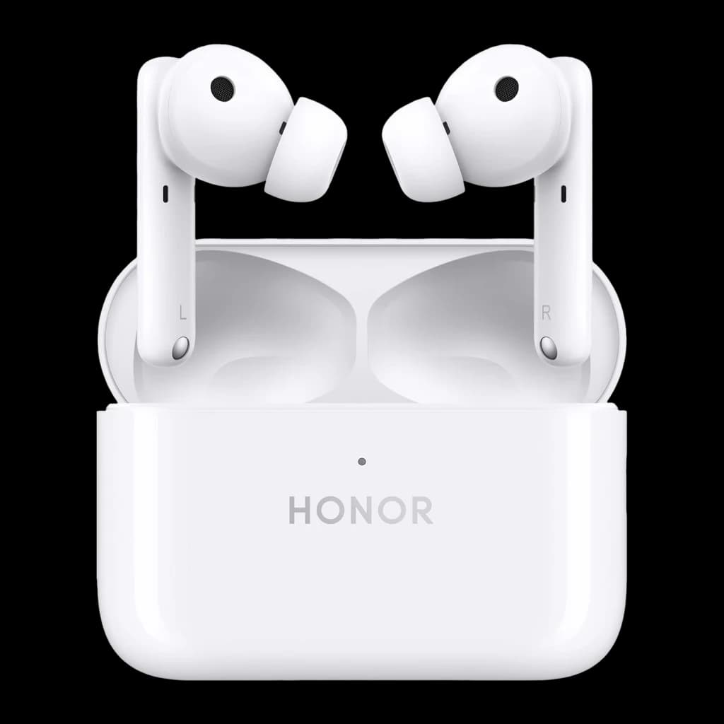 Écouteurs Honor Choice Earbuds X7 Pro Réduction de Bruit In-Ear Bluetooth 5.4 Blanc, vue avant: deux écouteurs sortis