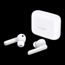 Écouteurs Honor Choice Earbuds X7 Pro Réduction de Bruit In-Ear Bluetooth 5.4 Blanc, vue en perspective: deux écouteurs