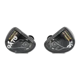 Truthear Gate Wired Negro - ambos auriculares con carcasa transparente y drivers internos visibles