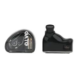 Truthear Gate Wired Negro - carcasa transparente con drivers visibles, logo GATE y conectores
