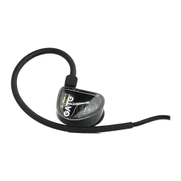 Truthear Gate Wired Negro - carcasa transparente con logo GATE, drivers visibles y cable over-ear negro