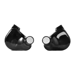 TRUTHEAR Zero auriculares in-ear azuis, vista frontal: duas carcaças frente a frente com grelhas prateadas
