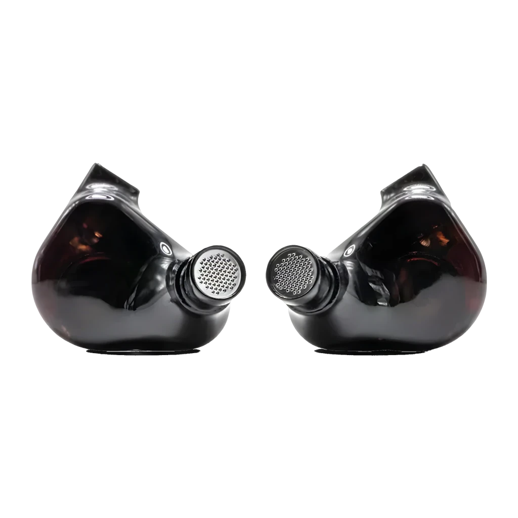 Écouteurs Truthear Zero:RED In-Ear Jack 3,5mm Double DD 10mm + 7,8mm, vue frontale: les deux écouteurs avec grille