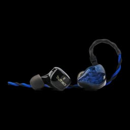 Auriculares Truthear Nova Blue In-Ear con cable (IEM) Jack 3,5mm 1DD+4BA Híbrido, vista frontal: carcasa azul traslúcida