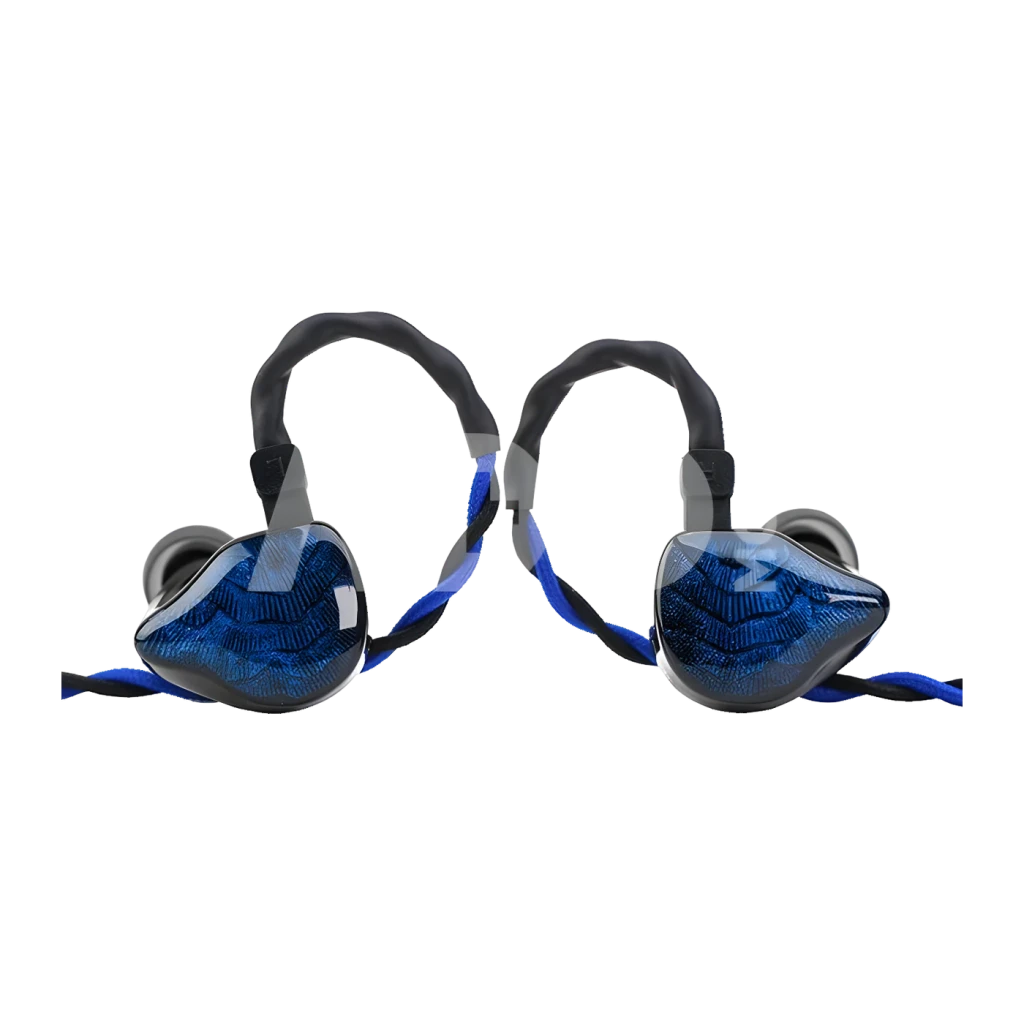 Auriculares Truthear Nova Blue In-Ear con cable (IEM) Jack 3,5mm 1DD+4BA Híbrido, vista frontal: ambos auriculares
