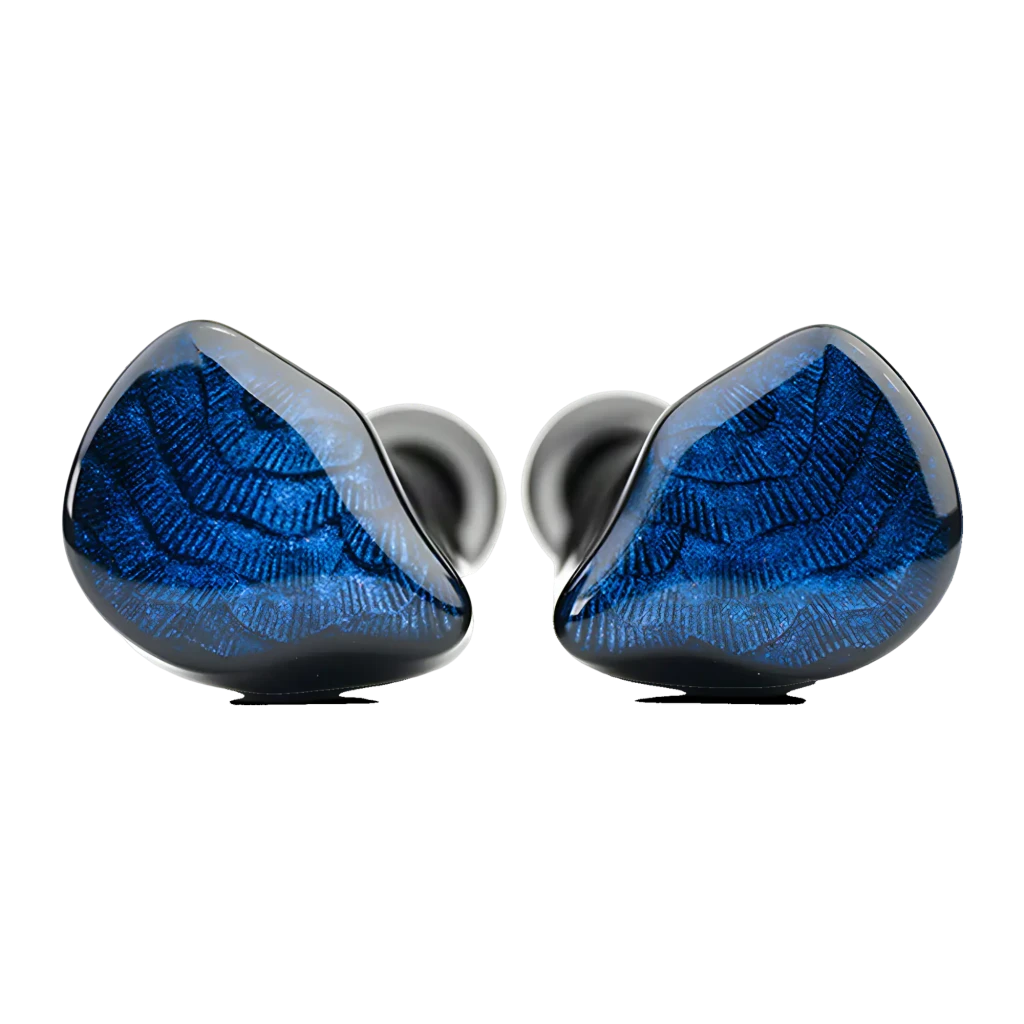 Auriculares Truthear Nova Blue In-Ear con cable (IEM) Jack 3,5mm 1DD+4BA Híbrido, vista frontal: par de auriculares