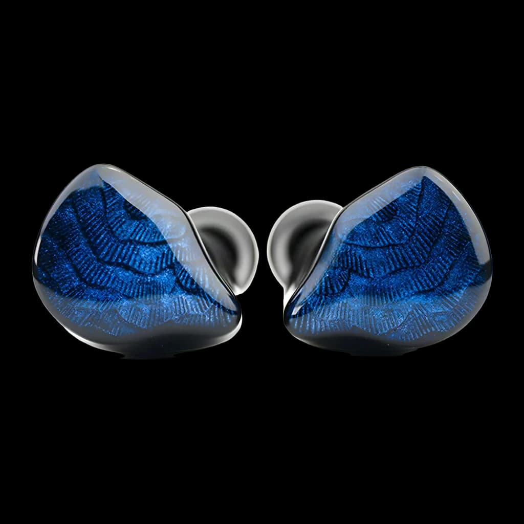 Auriculares Truthear Nova Blue In-Ear con cable (IEM) Jack 3,5mm 1DD+4BA Híbrido, vista frontal: par de auriculares