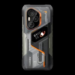 Blackview XPLORE 6 18Go/1To Noir MIL-STD-810H IP68 IP69K 12000mAh 120W, vue arrière: module triple caméra, écran secondaire