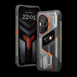 Blackview XPLORE 6 18Go/1To Noir MIL-STD-810H IP68 IP69K 12000mAh 120W, avant et arrière: écran avec heure, module triple