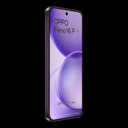 Smartphone OPPO Reno16 FS 5G negro con pantalla AMOLED 6,57 pulgadas borde a borde, cámara frontal en orificio central y marco delgado elegante