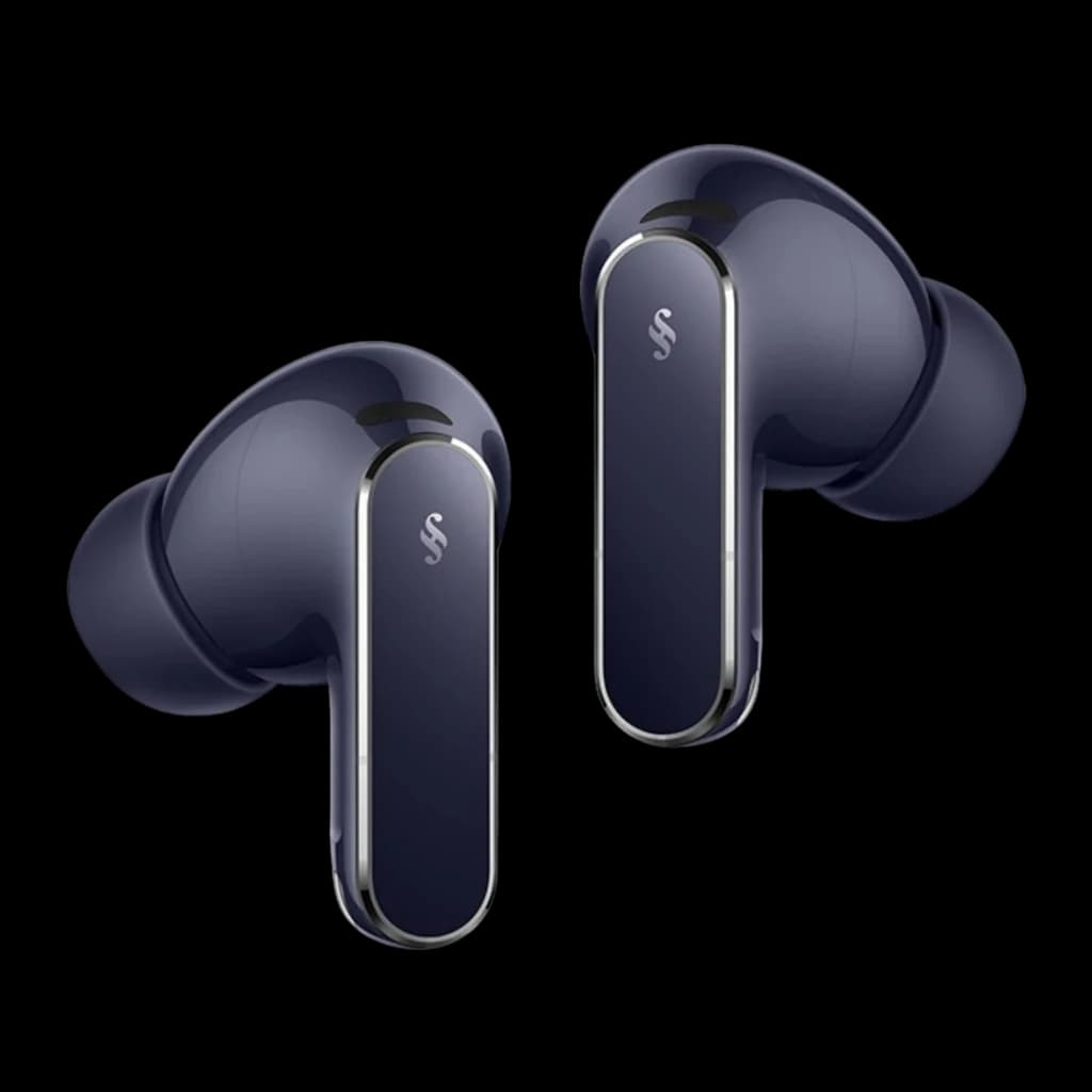 Auriculares Huawei FreeBuds Pro 5 Cancelación de Ruido IA TWS In-Ear Bluetooth 6.0 Azul, par: ambos earbuds con logo y borde