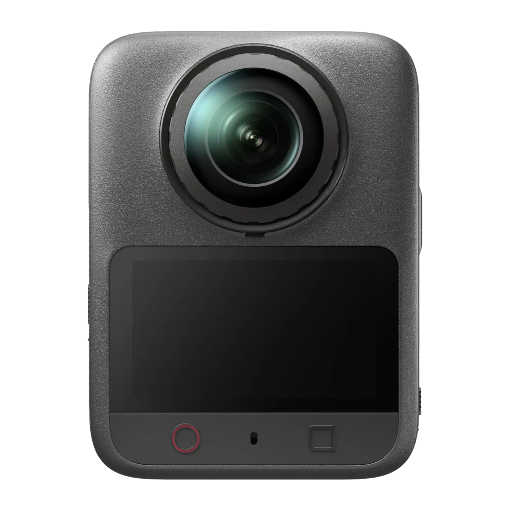 Caméra d'Action 360° DJI Osmo 360 II Standard Combo Noir 8K Ultra HD Étanche 10 m EIS, vue avant: objectif grand angle