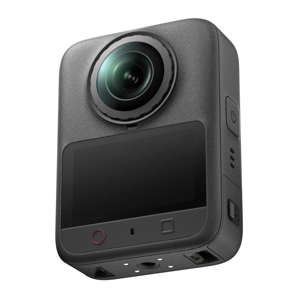 Caméra d'Action 360° DJI Osmo 360 II Standard Combo Noir 8K Ultra HD Étanche 10 m EIS, vue avant en angle: objectif
