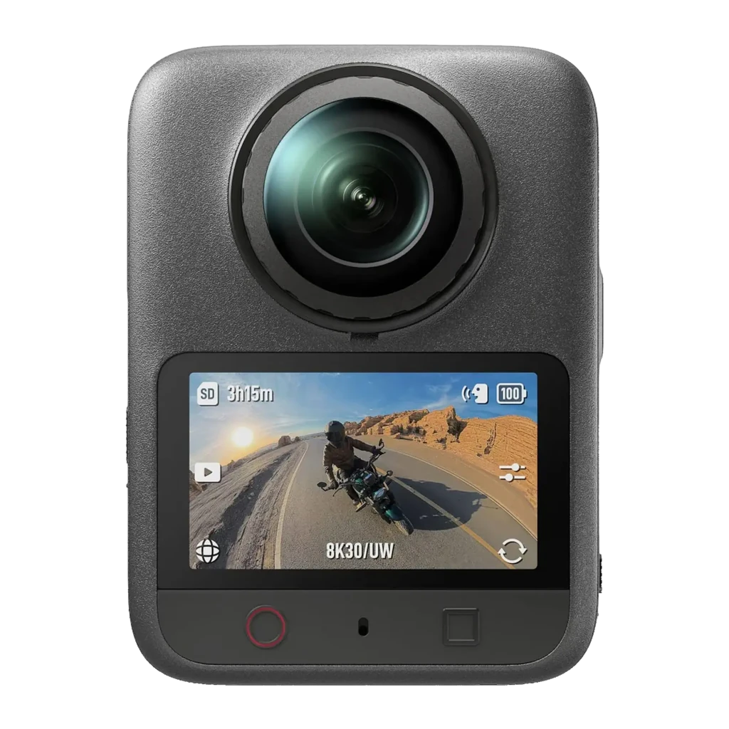 Caméra 360° DJI Osmo 360 II Adventure Combo Noir Étanche 10 m RockSteady 3.0 120MP, face avant: objectif grand angle