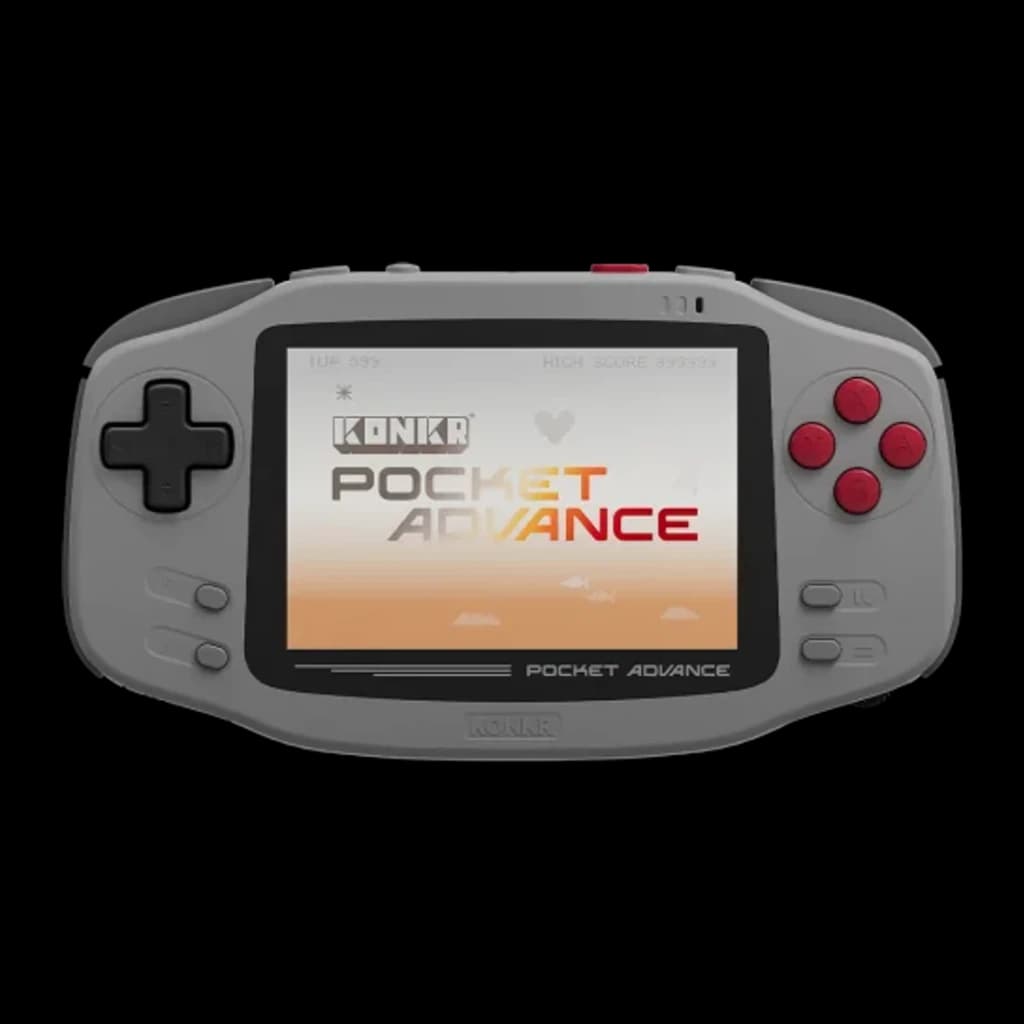 Consola portátil AYANEO KONKR Pocket Advance 3GB/32GB Cinzento Android 12, frontal: ecrã ligado, d-pad preto e botões