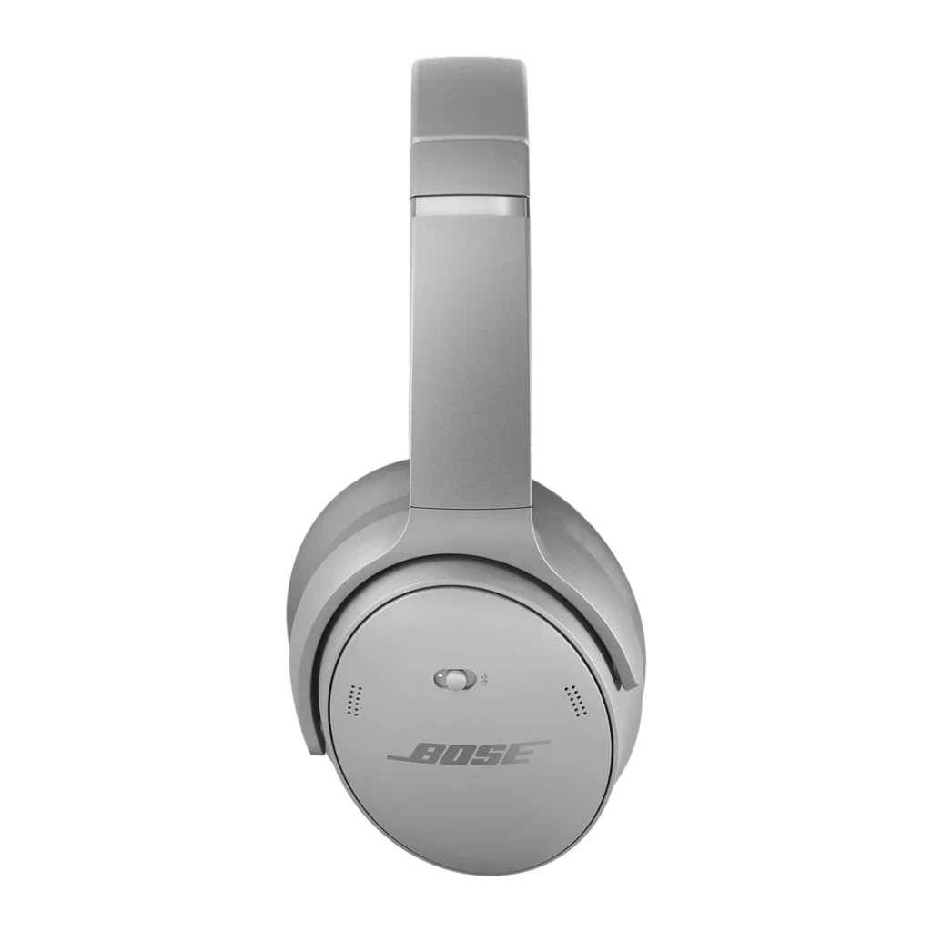 Casque Bose QuietComfort Headphones Réduction de Bruit Circum-auriculaire Bluetooth Gris, vue latérale: coque droite