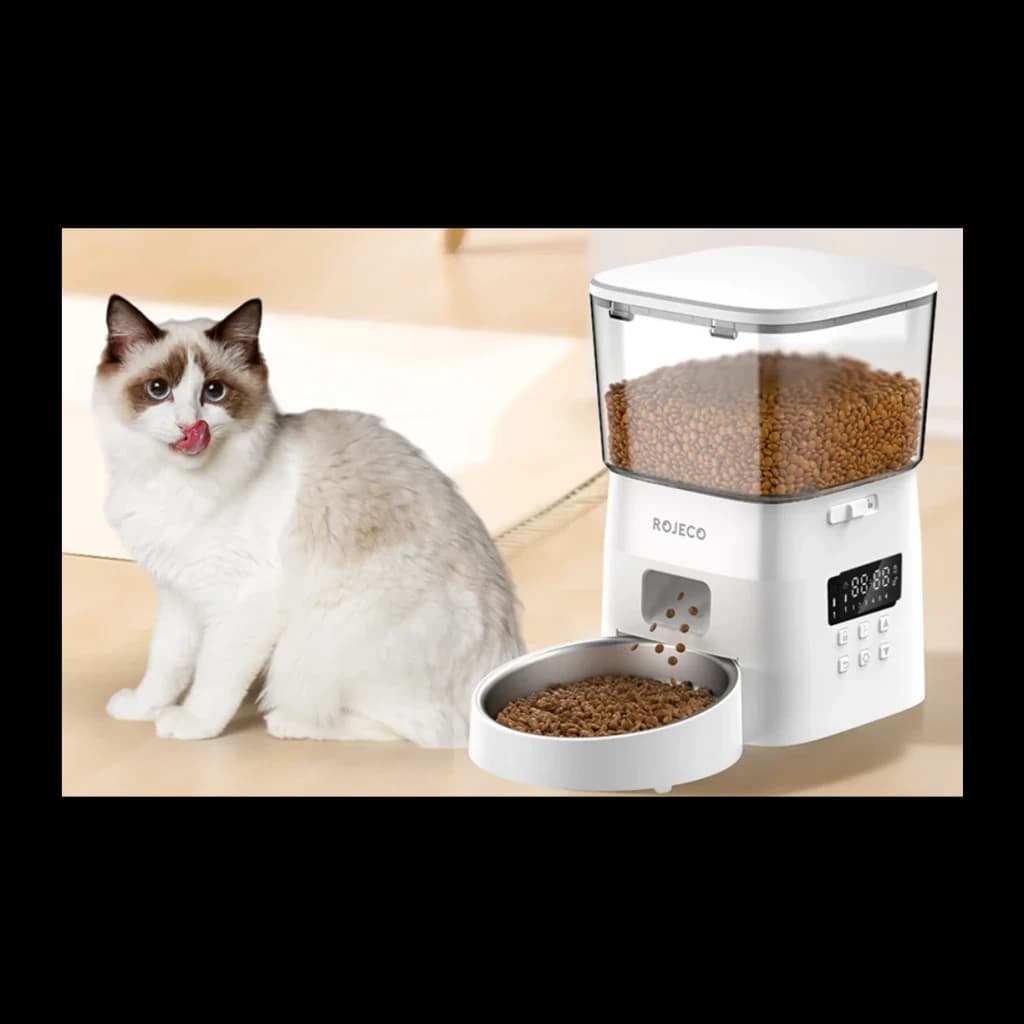 Rojeco 2L Automatic Cat Feeder Button Version - détail