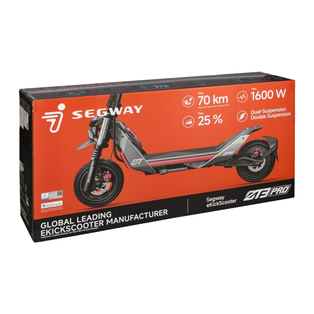 Segway-Ninebot Patinete eléctrico Segway Ninebot KickScooter ZT3 Pro D Negro - contenu de la boîte