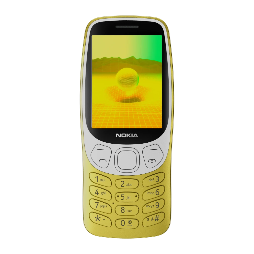 HMD Nokia 3210 dourado - vista principal