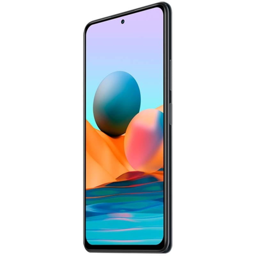 Xiaomi Redmi Note 10 Pro 8GB/128GB Cinzento com tela ampla quase sem bordas, furo central para câmera frontal e corpo fino em tom cinza elegante