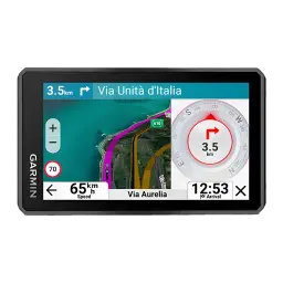 Navigateur GPS Garmin zūmo XT3 6 pouces Noir Batterie Li-Ion, vue de face: écran avec carte satellite, boussole