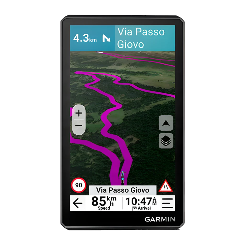 Navigateur GPS Garmin zūmo XT3 6 pouces Noir Batterie Li-Ion, écran: carte 3D avec itinéraire magenta et navigation active