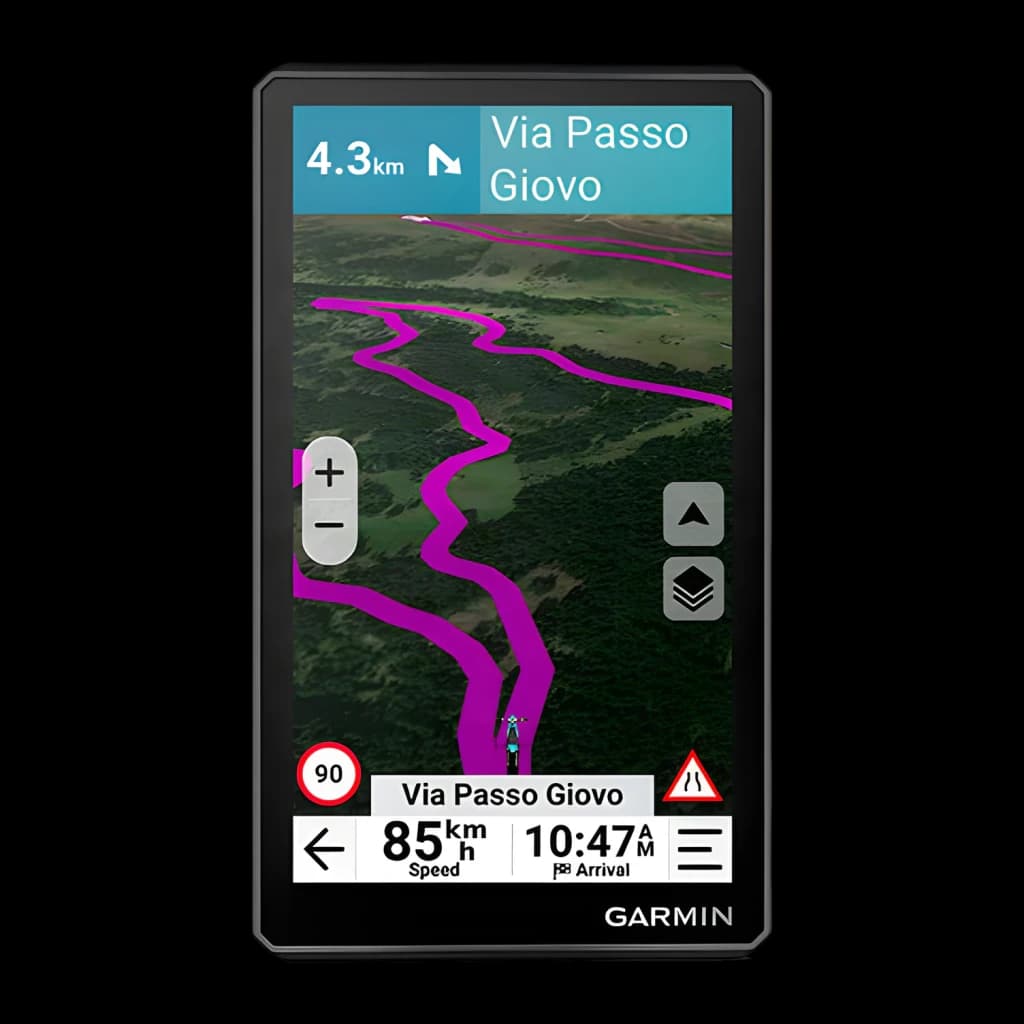 Navigateur GPS Garmin zūmo XT3 6 pouces Noir Batterie Li-Ion, écran: carte 3D avec itinéraire magenta et navigation active