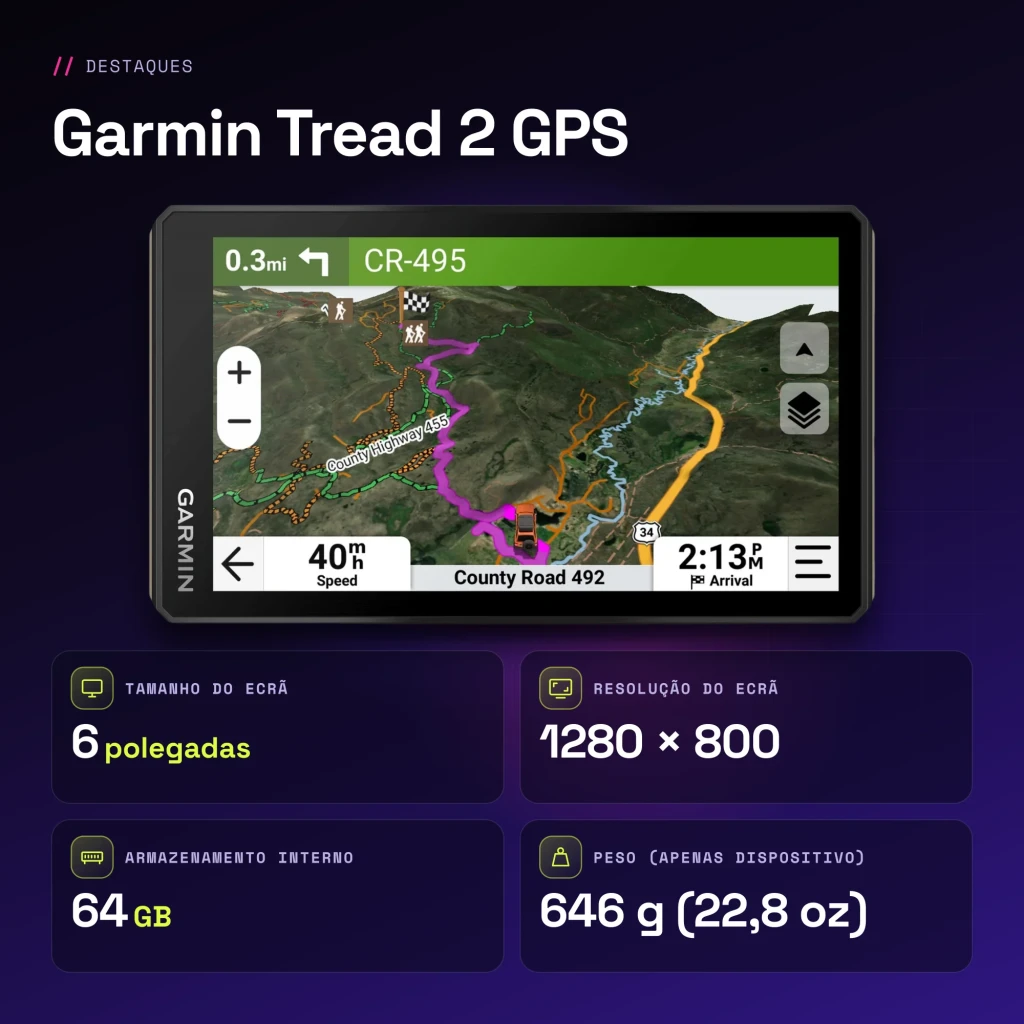 GARMIN Tread 2, GPS, EMEA 64 GB - características