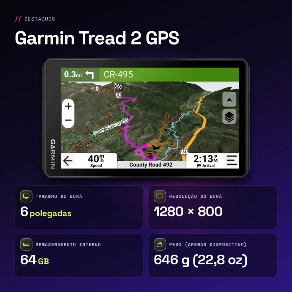 GARMIN Tread 2, GPS, EMEA 64 GB - características