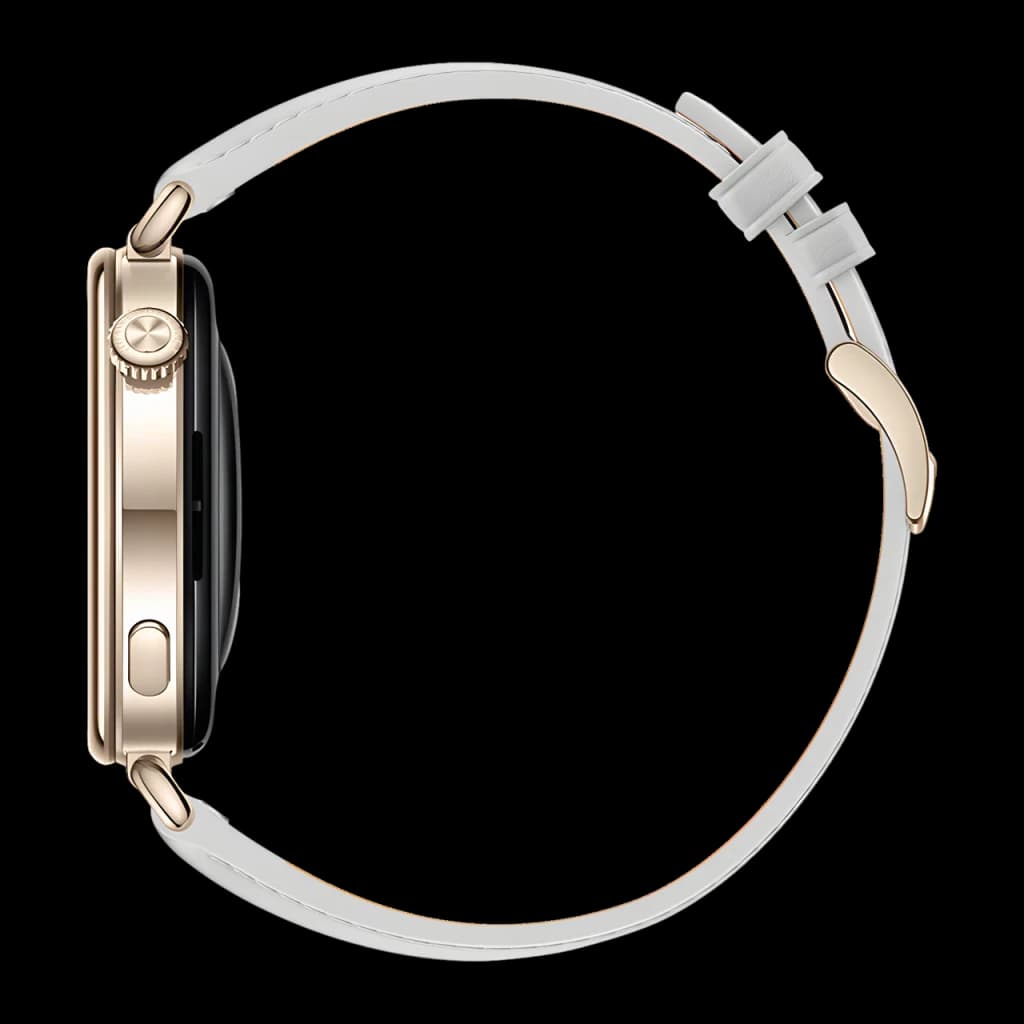 Huawei Watch GT 7 41mm Cinzento NFC Bateria 14 Dias Chamadas Bluetooth, lateral: caixa dourada, coroa giratória e bracelete
