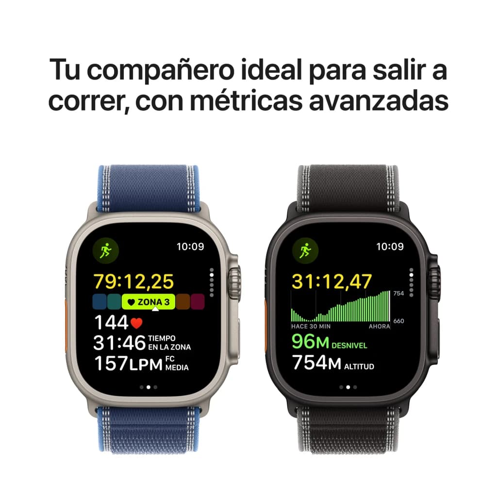 Apple Watch Ultra 3 GPS + Cellular 49 mm titanio natural - peso = 61,6 g con caja de 49 mm | es un reloj grande