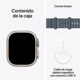 Apple Watch Ultra 3 GPS + Cellular 49 mm titanio natural - autonomía de batería = hasta 72 h en modo de bajo consumo /