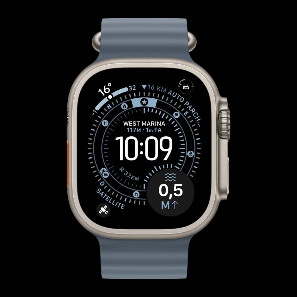 Apple Watch Ultra 3 GPS + Cellular 49 mm titanio natural - resistencia al agua = 100 m / 10 ATM + certificación
