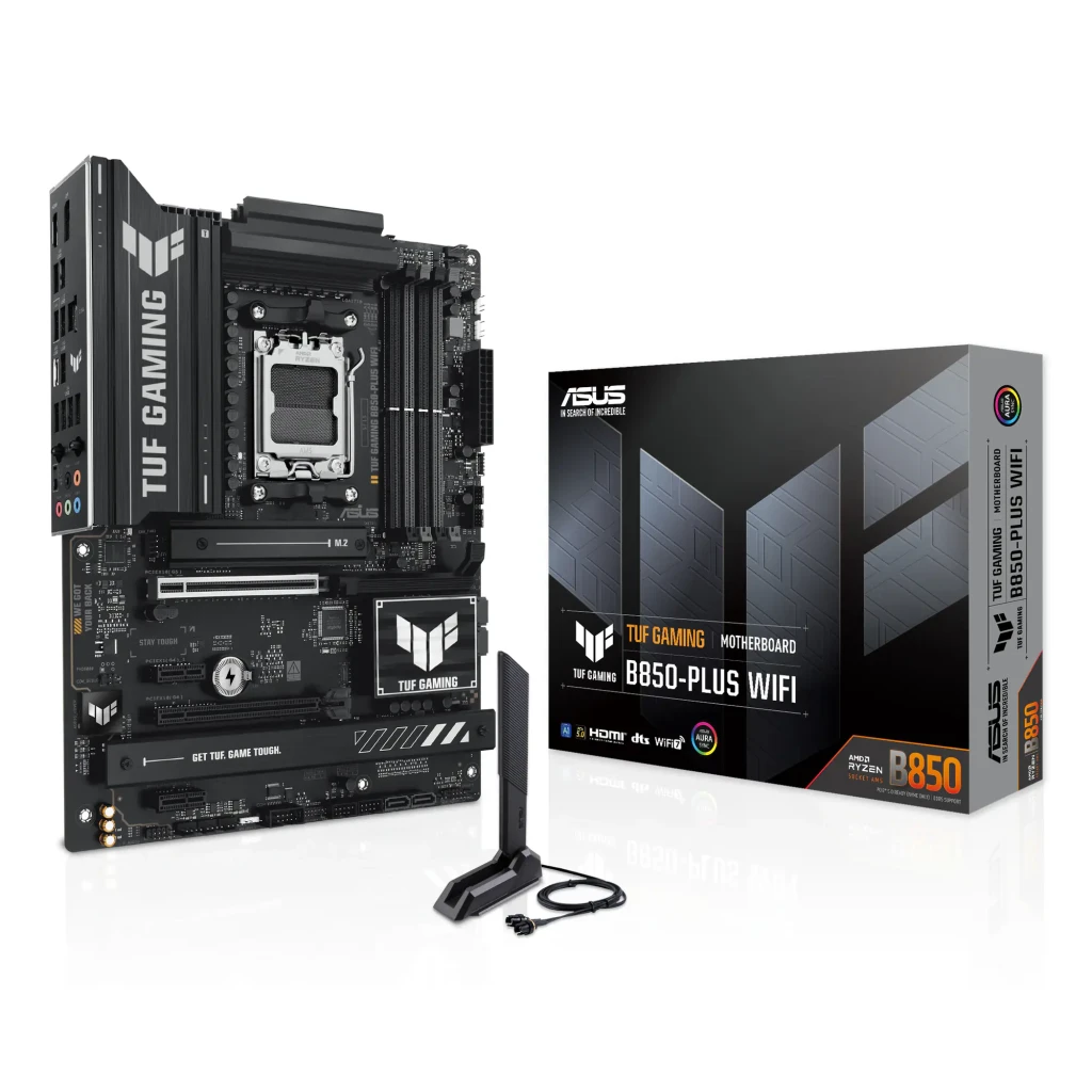 ASUS TUF GAMING B850-PLUS WIFI noir - vue principale