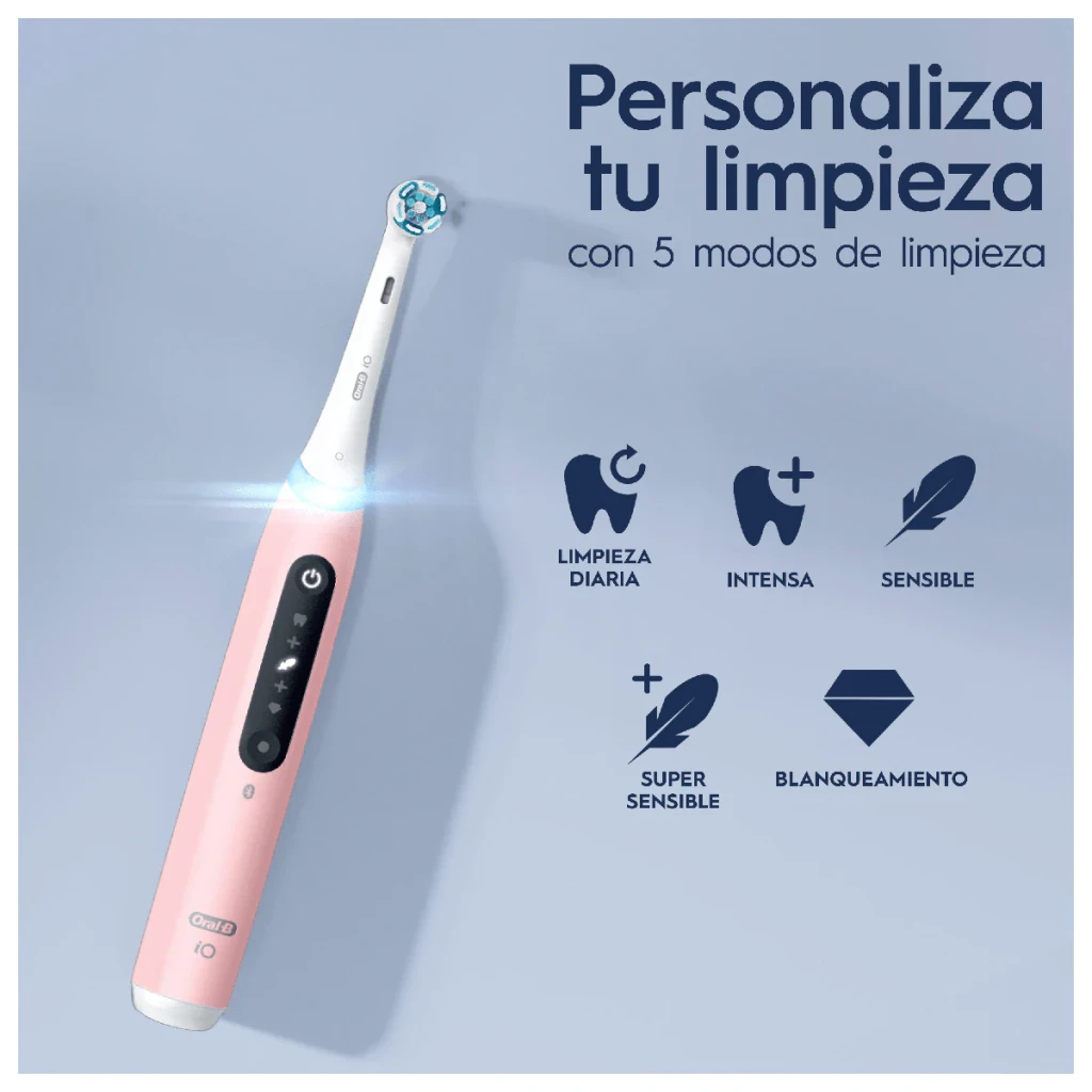 Oral-B Cepillo de dientes eléctrico iO 5s Negro y Rosa - detalle 3