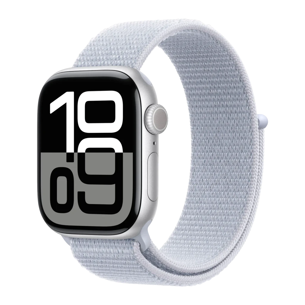Apple Watch Series 10 GPS 42mm Plata correa loop Azul