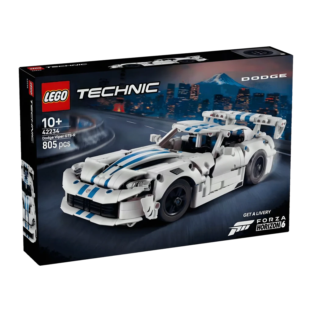 LEGO Technic 42234 Dodge Viper GTS-R blanco - vista principal