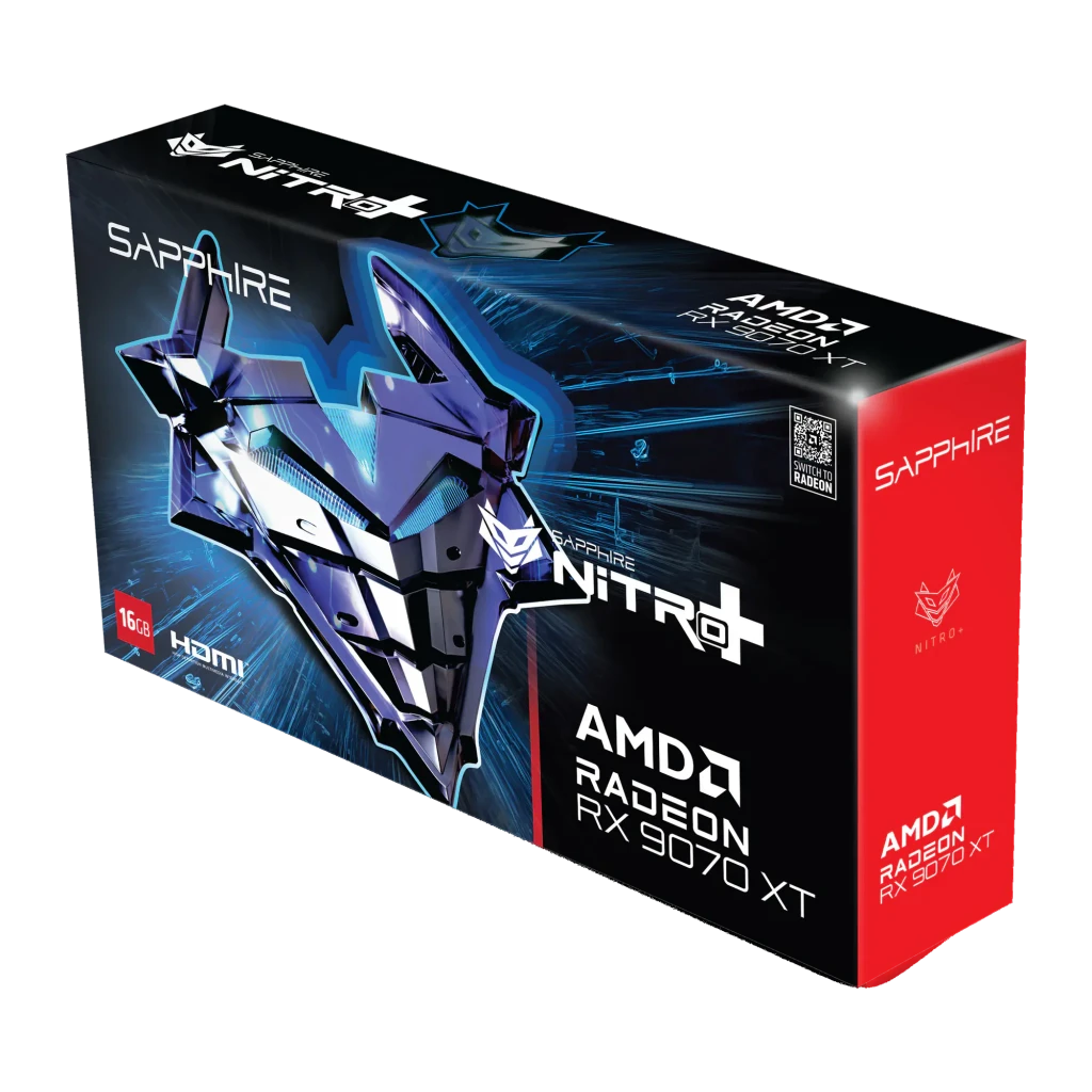 Sapphire Tarjeta gráfica Nitro+ Radeon RX 9070 XT OC 16 GB GDDR6 gris - procesador gráfico = Radeon RX 9070 XT con 4096