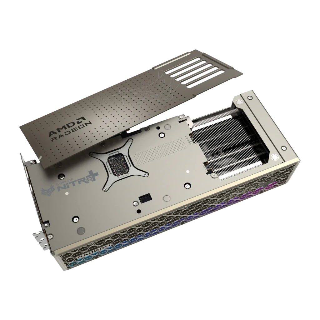 Sapphire Tarjeta gráfica Nitro+ Radeon RX 9070 XT OC 16 GB GDDR6 gris - interfaz = PCI Express x16 5.0 | compatible hacia