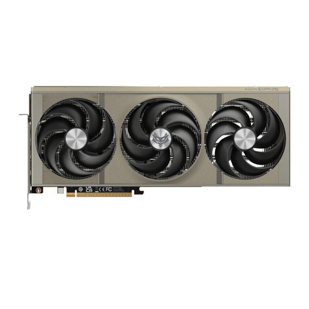 Sapphire Tarjeta gráfica Nitro+ Radeon RX 9070 XT OC 16 GB GDDR6 gris - salidas de vídeo = 2x HDMI + 2x DisplayPort 2.1a