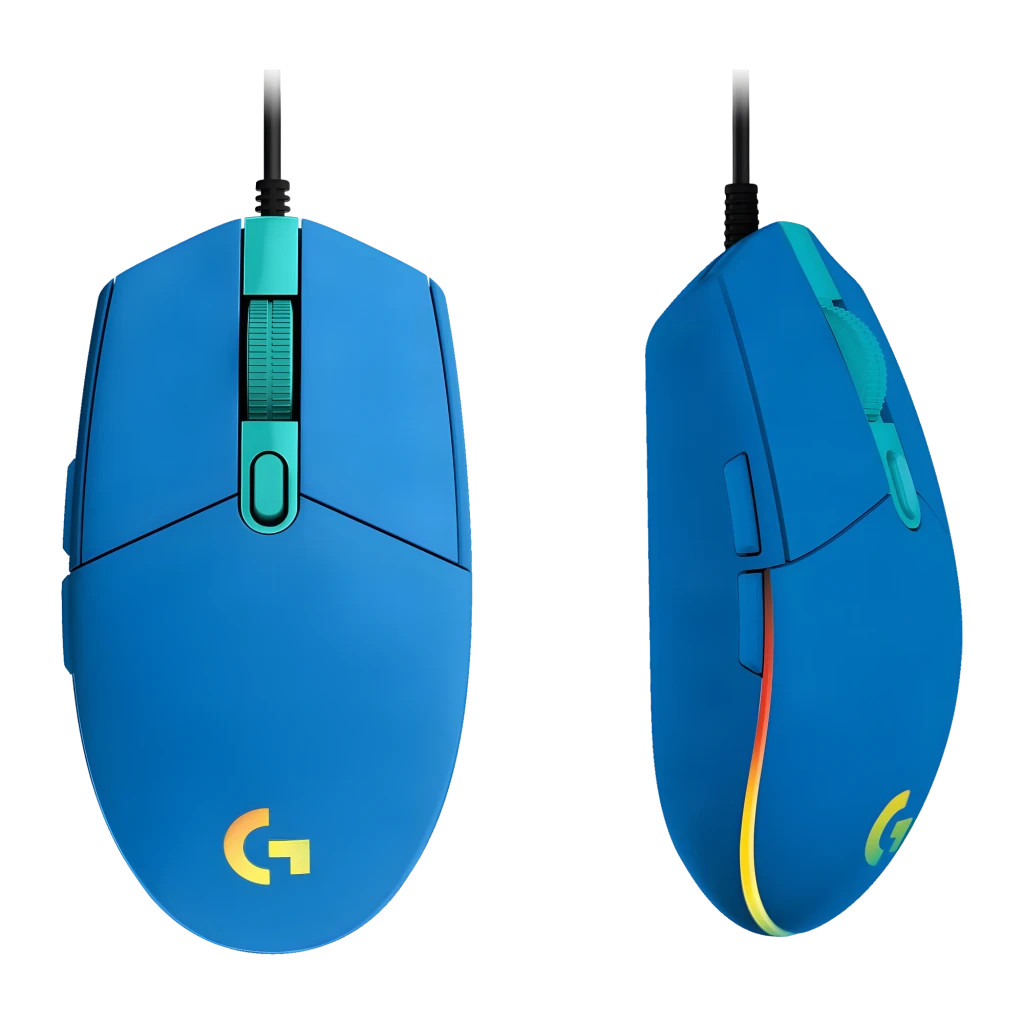 Logitech Ratón G203 Lightsync Azul - resolución de movimiento = 8000 DPI personalizable | puedes ajustar la